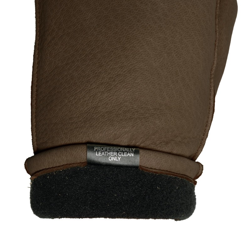 Pratt and Hart Snowfall Women’s Deerskin Leather Mittens with Finger
