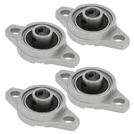 DiGiYes 4Pcs KFL000 10mm Inner Bore Mounted Flange Mounted Pillow Block Bearings for KFL Series Conveyor Systems