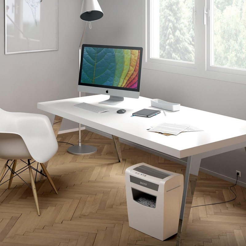 Leitz IQ Paper Shredder, 10 Sheet, Cross Cut, 6 Gallon