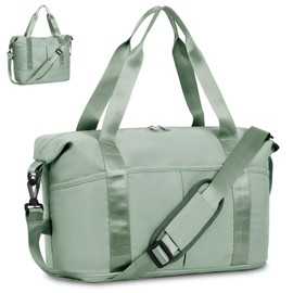 FIORETTO Designed for Ryanair Cabin Bags 40x20x25 Underseat Convertible Cabin Bag 45X36X20 for New Easyjet, Carry On Travel Weekend Overnight Duffle Hospital Bag Hand Luggage Bag for Women Men Green