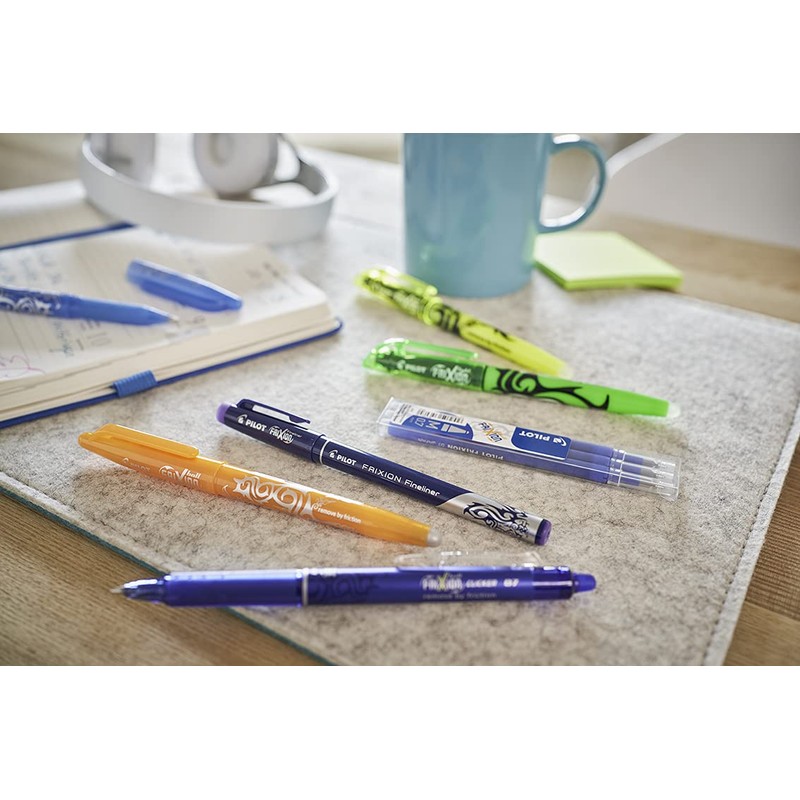 PILOT FriXion Ball Erasable Rollerball Pen, Set of 5, Black