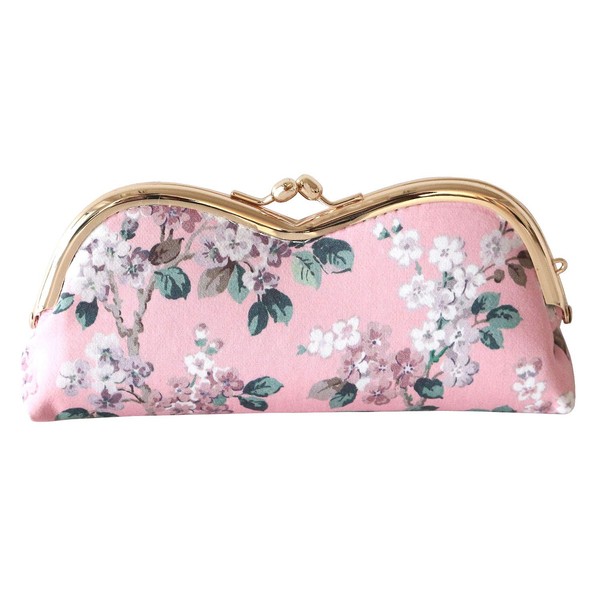 DDintex FLORET LONDON Eyeglass Case, Josephine, Pink, 7.1 x 1.4