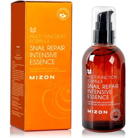 MIZON Snail Repair Intensive Essence 100 ml – Esencia facial coreana con baba de caracol para hidratación ligera y mejorar textura – Skin care coreano para todo tipo de piel