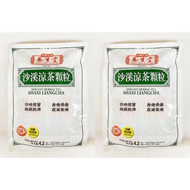 Herbal Tea, Shaxi Liangcha Instant Herbal Tea, (12 Bags,) 4.2 oz, Pack of 2 沙溪涼茶顆粒