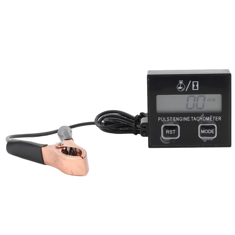 Pulse Engine Tachometer Small Digital LCD Display Speedometer 30000RPM for