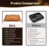 MAVOTER Acacia Wooden Steak Board - Steak Plate Cutting Board