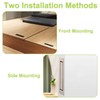 UFURMATE Flush Mount Door Pull, 2PCS Zinc Alloy Pocket Door