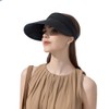 Womens Sun Visor Hat Summer Beach Hat Straw Sun Visor