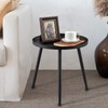 AOJEZOR Accent Side / End Table, Waterproof Metal Structure, Great