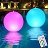 Solar Floating Ball Pool Light IP68 Water Resistant Brightness Adjustment
