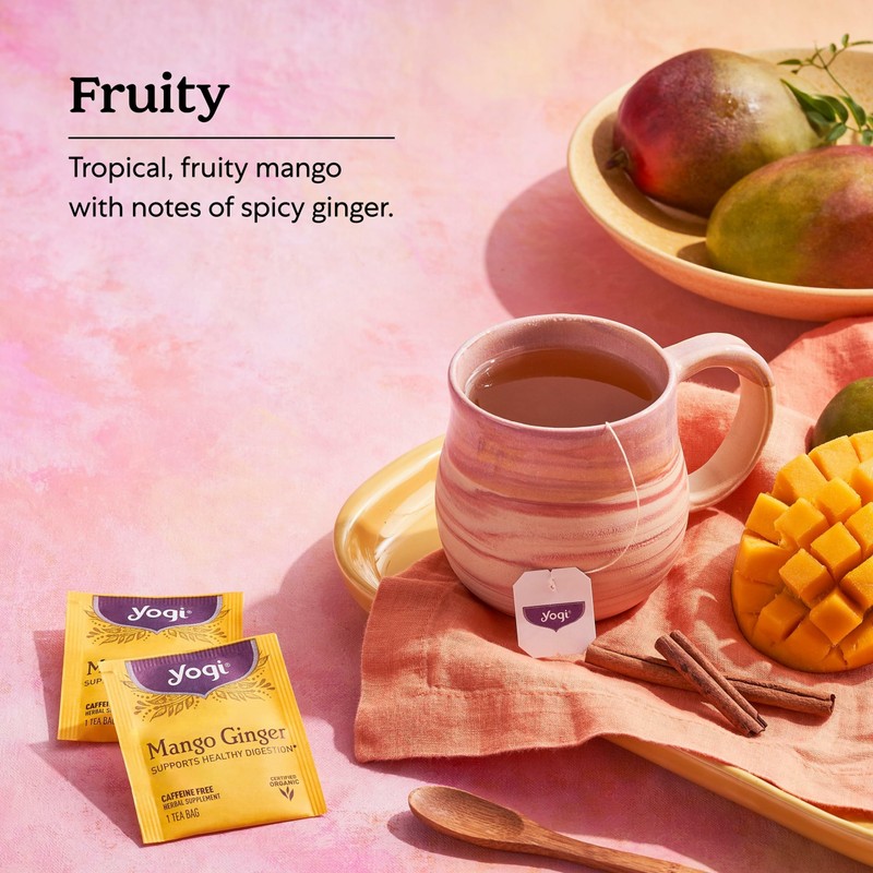 Yogi Tea Mango Ginger - 16 Bags per Pack (4