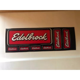 EDELBROCK Stickers 7pc set for Car Racing Tool Box