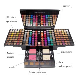 Miss Rose Set Sombra Rubor Contorno Paleta Maquillaje Larga