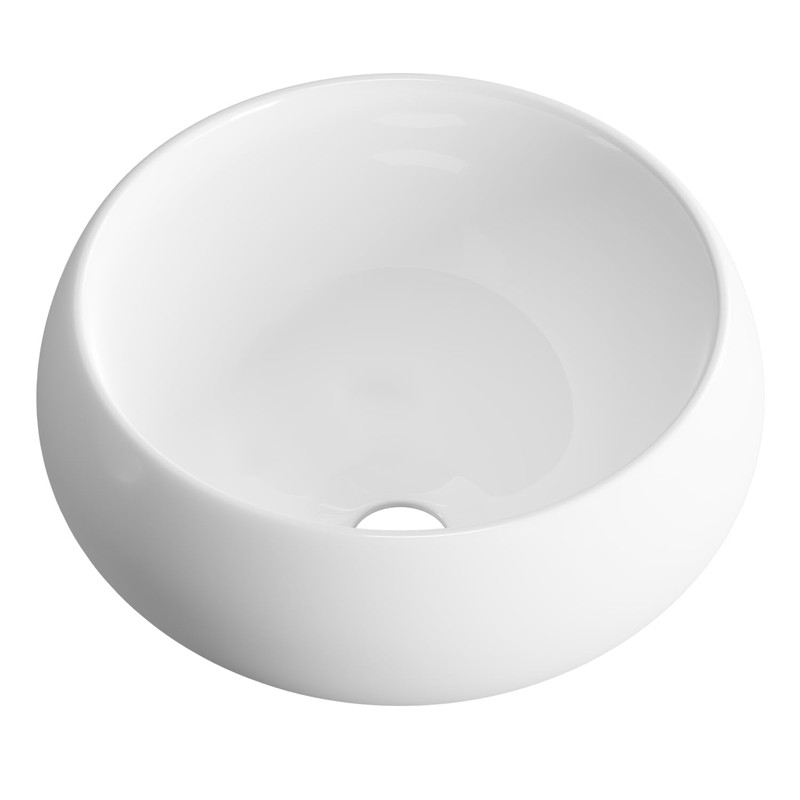 Extra Small Bathroom Sink Above Counter, OCEALAGOON 12 Inch Round