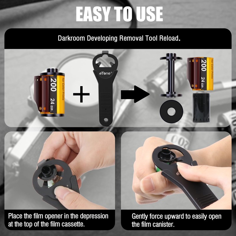 eTone 135 35 mm Film Cassette Opener Development Darkroom Tool