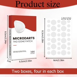 Pro MicroDarts TAG'Gone Hautpflaster,Natürlich Nano-Pickel Pflaster,microdart pflaster,Micro Pickelpflaster,Akne Pickel Patches,Micro Pickel Pflaster fur alle Hauttypen