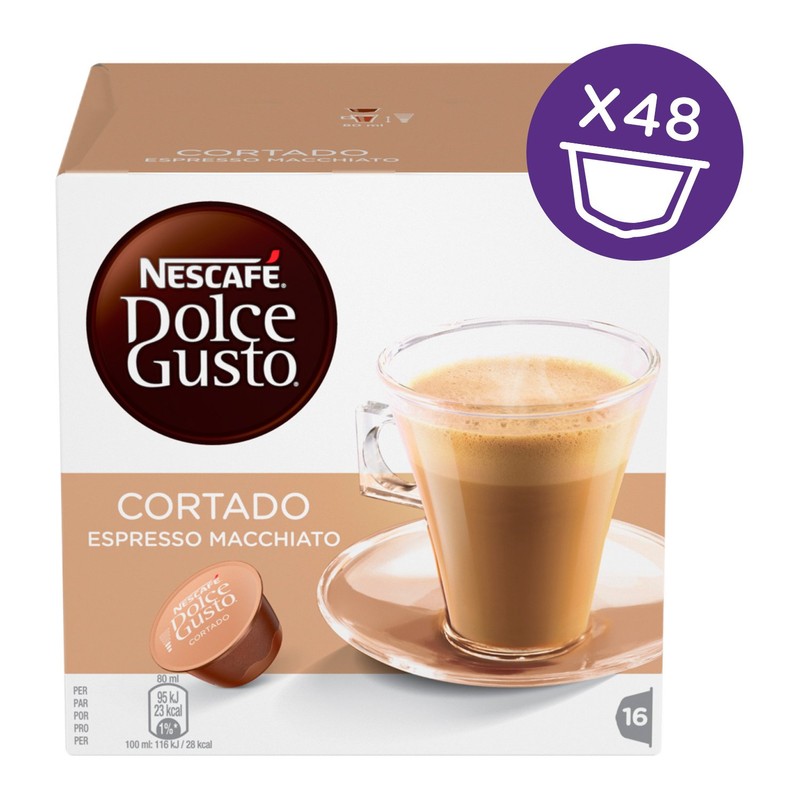 NESCAFÉ Dolce Gusto Espresso Macchiato Coffee Pods, 16 Capsules