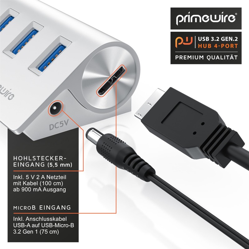CSL - USB 3.0 Hub Active - 10 Gbps -