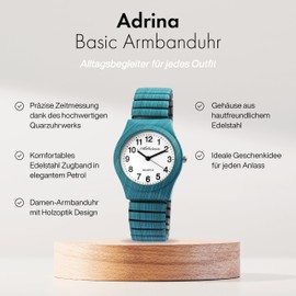 Adrina 1700045 Women's Watch with Strap Analogue Quartz Metal, Bracelet