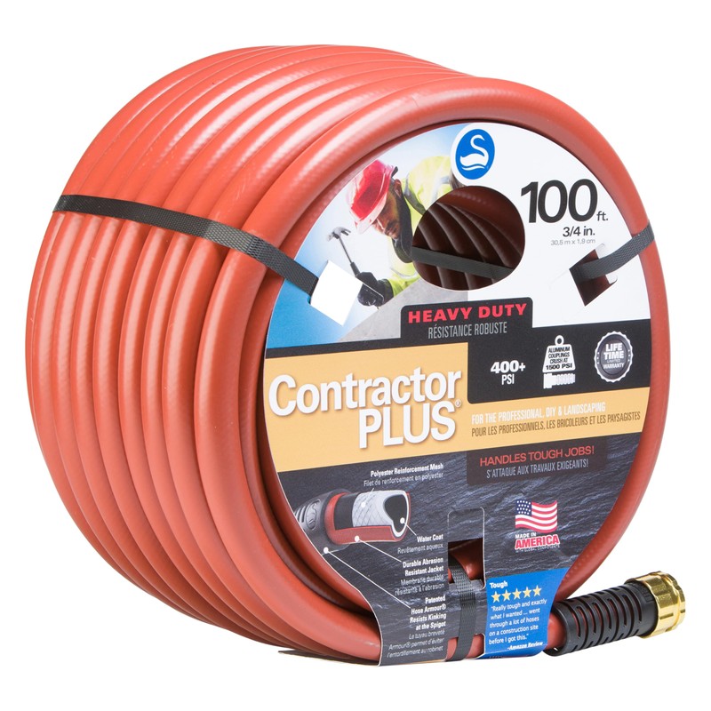 Swan Products SNCG34100 CONTRACTOR+ Commercial Duty Clay Water Hose with