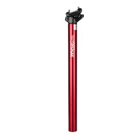 Trkimal Aluminium Alloy Bicycle Seat Post Shim 27.2 mm 30.9 mm 31.6 mm, 400 mm Adjustable Bicycle Seat Post for Mountain Bike Road Bike MTB BMX (Red, 31.6 mm)