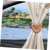 Zerodeko Cute Bear Curtain Tieback Durable Holdbacks for Car Sunshade