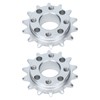 2Pcs Sprocket Gear Aluminum Anodic Oxidation Gears for Robots Machinery
