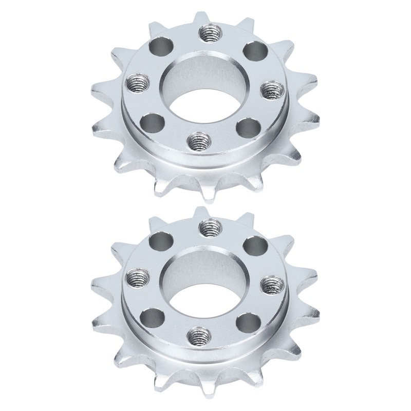 2Pcs Sprocket Gear Aluminum Anodic Oxidation Gears for Robots Machinery