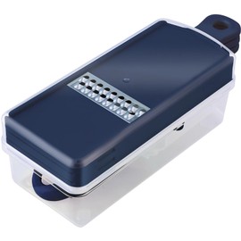 Ernest A-77723 Compact Slicer, 7-Piece Set, Grater, Julienne Plate, Flat Cutting Plate, Grating Plate, Peeler, Safety Holder and Case, Made in Japan