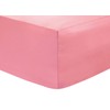 Fitted Sheets 25CM Extra Deep Percale - Pink - Super
