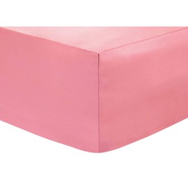 Fitted Sheets 25CM Extra Deep Percale - Pink - Super King