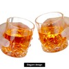 QWORK 3 Pcs Crystal Whisky Decanter & Glass Set -