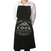 Premier Housewares 5100073 Vintage Home 100% Cotton Apron - Black,