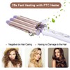 Hair Curling Iron 3-Barrel 22mm Egg Roll Hair Curler Hair