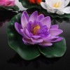 4 Pcs Artificial Foam Lotus Water Lily Flower Artificial Floating