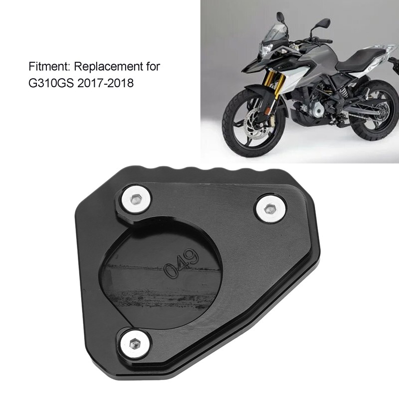 Motorcycle Kickstand Extender Pad Support Plate Aluminium Alloy Replacement for