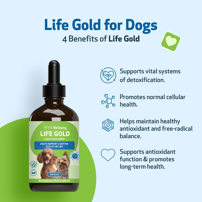 Pet Wellbeing Life Gold for Dogs (4 fl oz (118