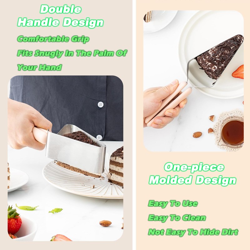 Suuker Cake Cutter, Stainless Steel Cake Knife and Server with