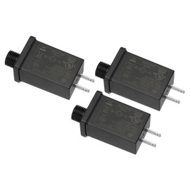 PATIKIL 29V 18W LED Power Supply, 3pcs DC Low Voltage Transformer IP44 LED Driver Replacement Adapter for String Light, Projector Light, Fairy Lights, Black