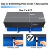 Swimming Pool Cover for Rectangular 220 x 150 cm Pools