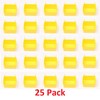 Small Plastic Yellow Pegboard Storage/Parts Bins (25)