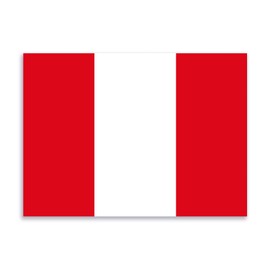 Flag of Peru Sticker Decal Notebook Car Laptop 5.5"x4" (Color)
