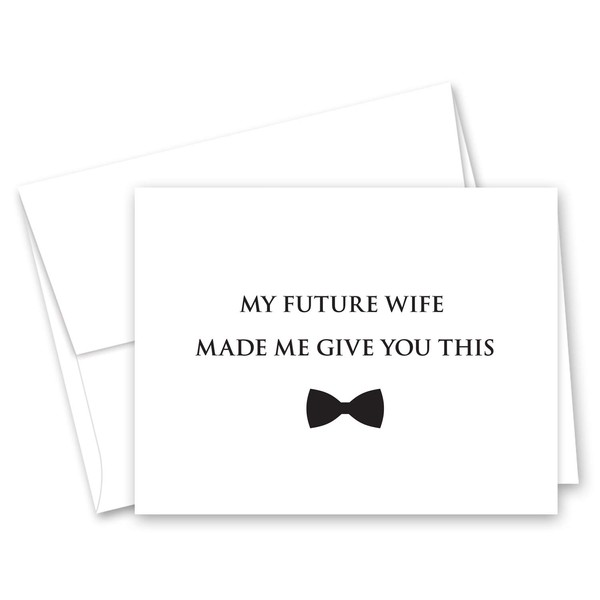 Funny Groomsman Proposal Cards, 8 Will You Be My Groomsman and 2 Best Man Cards with Envelopes - Set of 10