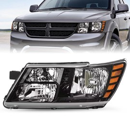 JSBOYAT Fits 09-20 Dodge Journey Headlight Assembly OE Replacement Halogen Headlamp Left/Driver Side (LH)