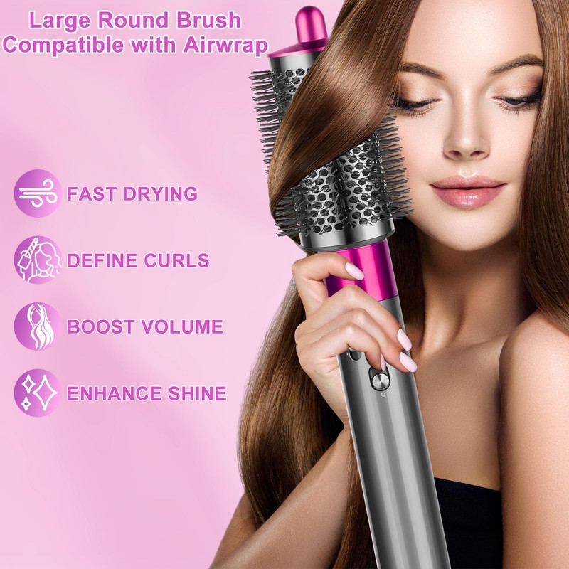 ZEPHBLOW Large Round Volumizing Brush for Dyson Airwrap, Large Round