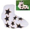 L Shape PU Leather Star Embroidery Semicircular Waterproof Thicken Plush