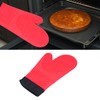 Silicone Oven Mitts with Cotton Heat Insulated Anti Scalding Baking
