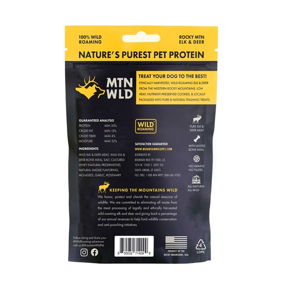 MOUNTAIN WILD MOUNTAIN WILD Training Treat Nibs for Dogs, Elk