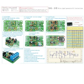 2Pcs White Noise Signal Generator DIY Kit 2-Channel Output for Burn-in Test on Insomnia Noise Generator