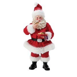 Department 56 Possible Dreams Santa Bon Appetit Enjoying Hot Tamales Figurine, 10.5 Inch, Multicolor